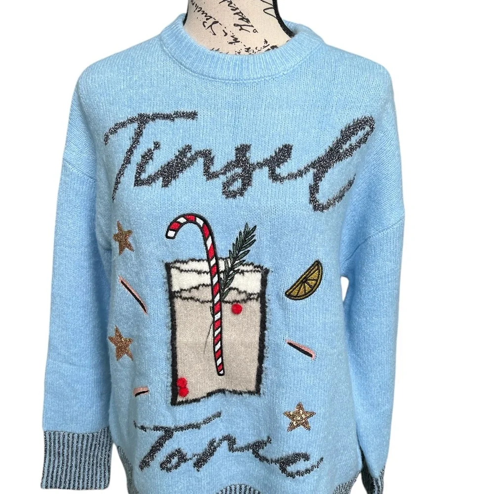 Vigoss Blue Christmas Sweater